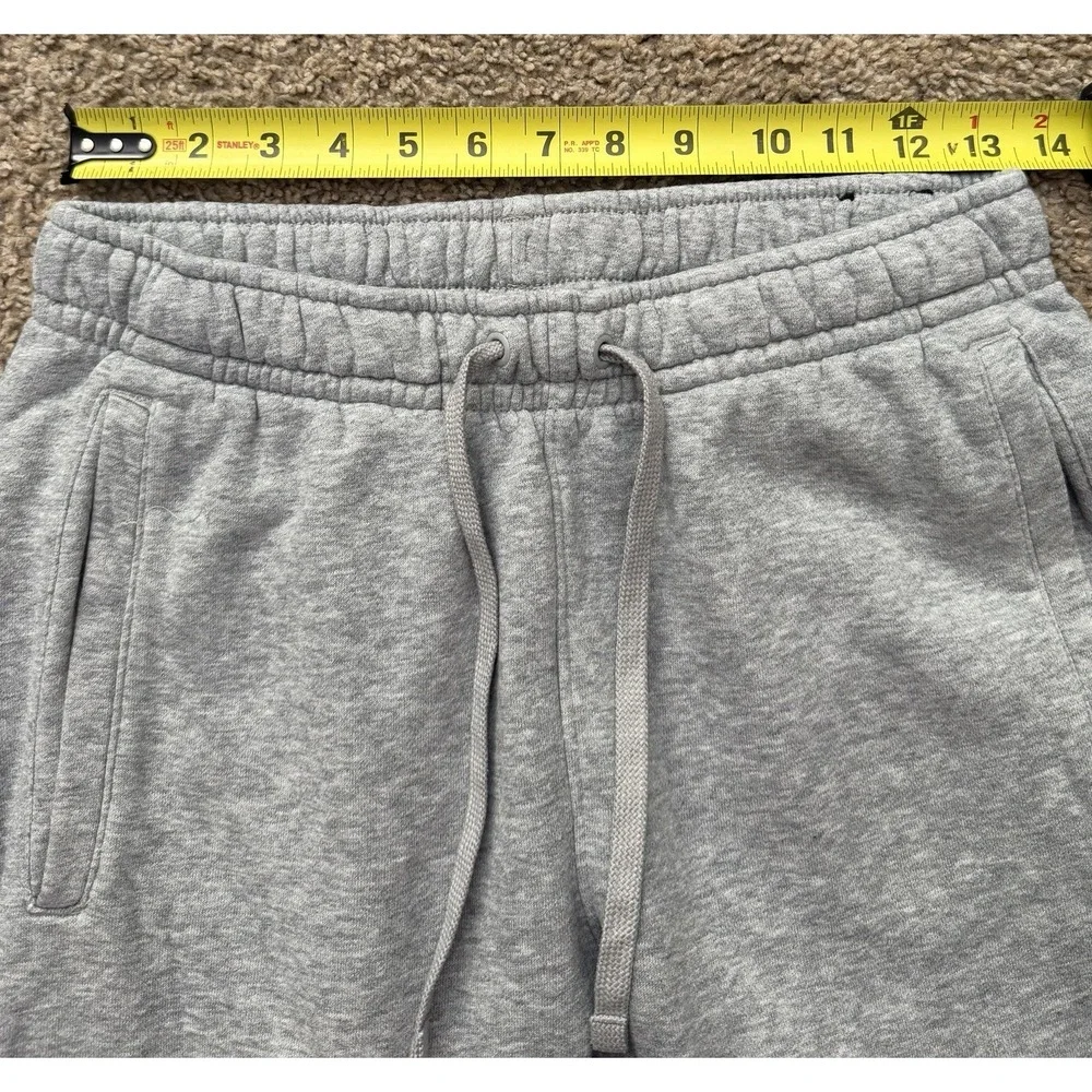 Nike Just Do It Mens Size Small Joggers Sweatpants Gray Drawstring Elastic Waist